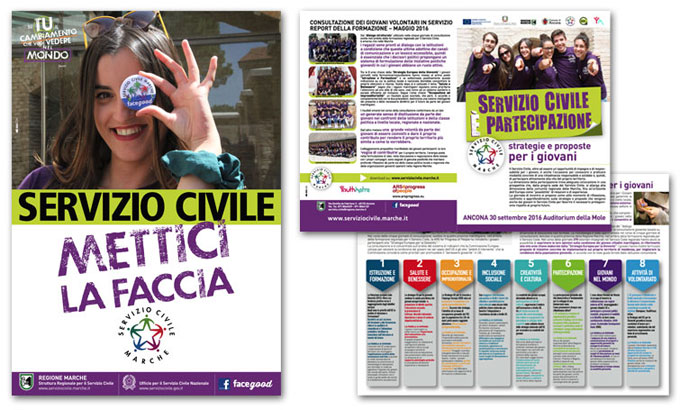 organizzazione eventi, comunicazione e formazione dei volontari Servizio Civile Regione Marche